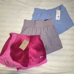 Bundle of 3 NWT Running Shorts Nike Adidas Calia Women’s Pink Purple Blue XS